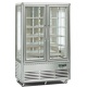 Vitrina frigorifica cofetarie Tecfrigo Snelle 700 BTV BIS, 2 usi, capacitate 700l, temperatura +5/-18 ºC, argintiu