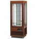 Vitrina frigorifica cofetarie Tecfrigo Saloon 505 Q, capacitate 500l, temperatura +4/+10 ºC, lemn nuc