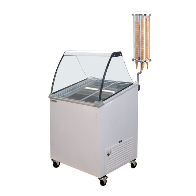 Vitrina frigorifica inghetata Tecfrigo PRIMERA 3, putere 190W, temperatura -12/-22ºC, alb