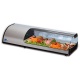 Vitrina calda de expunere incorporabila Tecfrigo SAMBA 3 VT (GN), putere 770 W, lungime 112.2 cm, +4/+10 ºC, argintiu