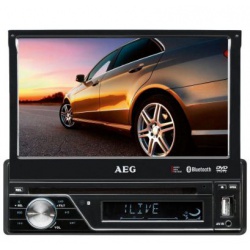 Radio stereo cu cd, AEG AR 4026 DVD , 7" Display, Black