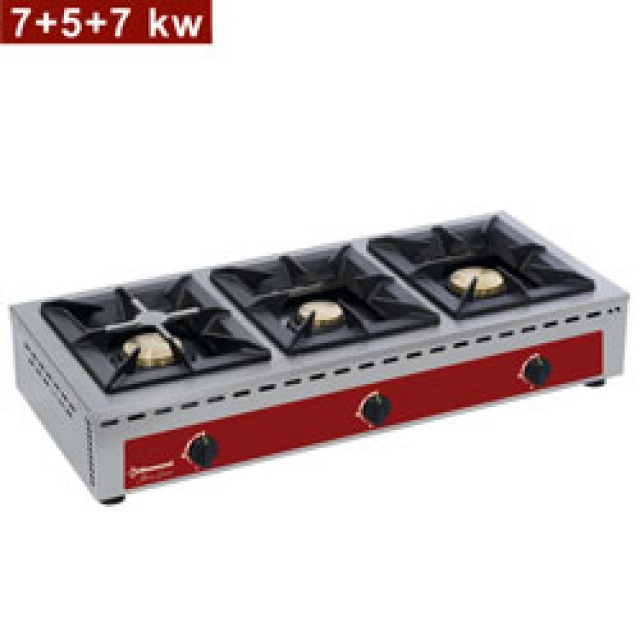 Aragaz profesional pe gaz Diamond RF3G/Q, cu 3 arzatoare
