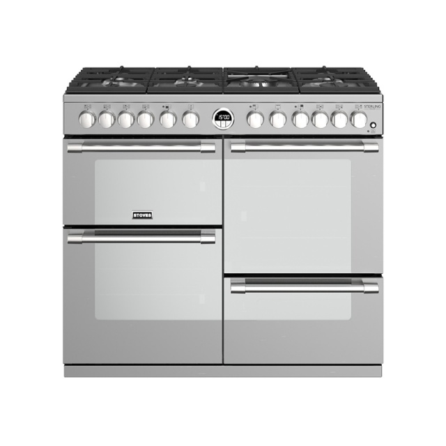 Aragaz pe gaz Stoves Sterling Deluxe S1000DF cu 7 arzatoare si multiple cuptoare