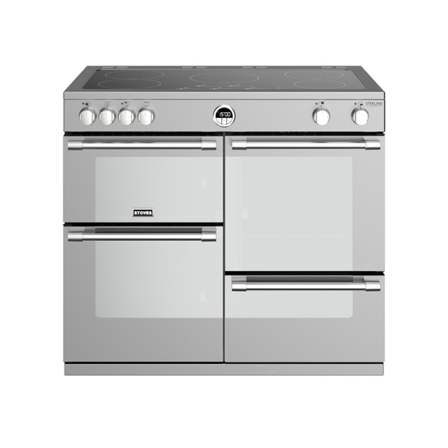 Aragaz electric Stoves Sterling Deluxe S1000EI cu 5 arzatoare cu inductie si multiple cuptoare