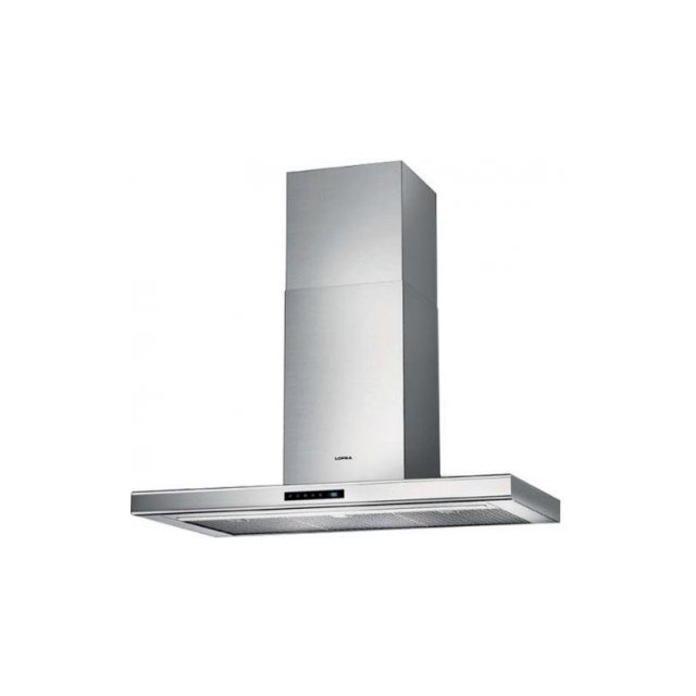 Hota decorativa Lofra Modern T90, 90 cm, 1 motor, 3 viteze, 800 m3/h, telecomanda, inox
