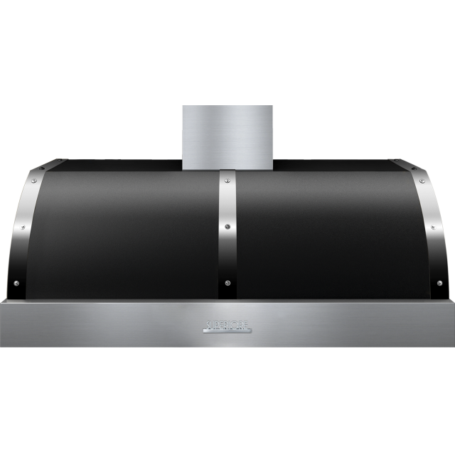 Hota perete Superiore HD48PBTNC DECO 48 ,1 motor, 900 m3/h, cotrol electronic negru mat cu finisaje crom