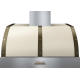 Hota perete Superiore HD36PBTCB DECO 36 ,1 motor, 900 m3/h, control electronic crem mat cu finisaje bronz