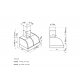 Aragaz Tecnogas P1X66M4VC, 60 cm, gaz, 4 arzatoare, grill, otel inoxidabil