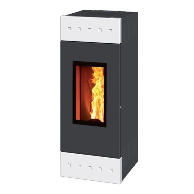 Sobă ventilata Extraflame Nordica Montegrappa TILE EVO NX10 cu peleți cu aer cald conductă de 10 kw
