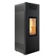 Sobă ventilata Caminetti Montegrappa Noir Evo NX10 cu peletă cu aer cald de 10 kw Sobă ventilata Caminetti Montegrappa Noir Evo NX10 cu peletă cu aer cald de 10 kw