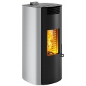 Sobă Caminetti Montegrappa BOMA EVO LI8 cu pellet cu aer cald ventilat și evacuare integrată de fum 8 kw