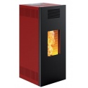 Sobă cu granule Caminetti Montegrappa NOIR M MW14 pentru încălzirea apei, etanșe și ventilate de 14 kw