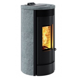 Sobă Caminetti MontegrappaMURA EVO NP10 cu pelete cu aer cald ventilat de 10 kw