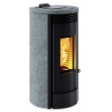 Sobă Caminetti MontegrappaMURA EVO NP10 cu pelete cu aer cald ventilat de 10 kw