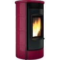 Sobă Caminetti Montegrappa EVOCA EVO NC8 cu peleți cu aer cald ventilat, cu ieșire de fum coaxială superioară de 8 kw