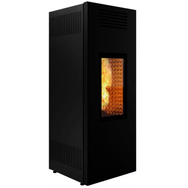 Sobă Extraflame Nordica Caminetti Montegrappa NOIR EVO NBT8 cu peleți cu aer cald ventilat de joasă tensiune