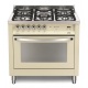 Aragaz Lofra RBI66MFT/CI, 60x60 cm, gaz, 4 arzatoare, grill, aprindere electronica, timer, crem