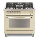 Aragaz Lofra RBI66MFT/CI, 60x60 cm, gaz, 4 arzatoare, grill, aprindere electronica, timer, crem