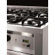 Aragaz Lofra Rainbow PBP66MFT/C, gaz, 60X60cm, 4 arzatoare, grill electric, timer, aprindere electronica, alb