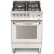 Aragaz Lofra Rainbow PBP66MFT/C, gaz, 60X60cm, 4 arzatoare, grill electric, timer, aprindere electronica, alb