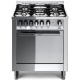 Aragaz Lofra MaximaM76MF/C, 70x60 cm, gaz, 5 arzatoare, grill electric, timer, aprindere electronica, inox