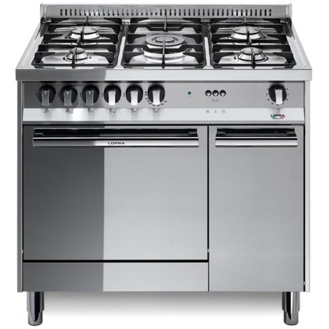 Aragaz Lofra Maxima MT96 MF/C, 90x60 cm, gaz, 5 arzatoare, grill electric, timer, aprindere electronica, inox
