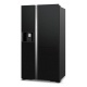 Side by Side Hitachi R-MX700GVRU0 , clasa F, 633 Litri, 179 cm inaltime, compresor inverter, sticla neagra