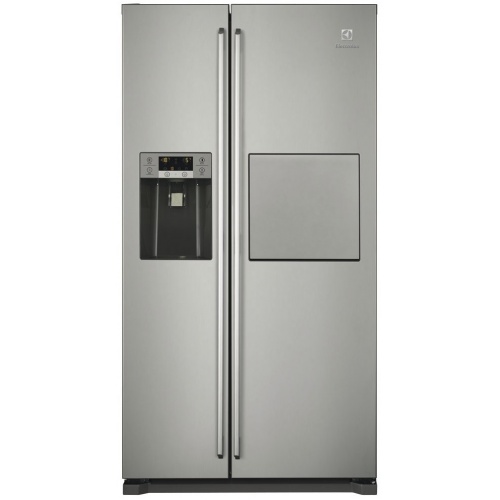 Side by side Electrolux EAL6142BOX, 527 l, H 177 cm, Clasa A+, No frost, Iluminare LED, Inox antiamprenta