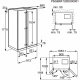 Side by side Electrolux EAL6142BOX, 527 l, H 177 cm, Clasa A+, No frost, Iluminare LED, Inox antiamprenta