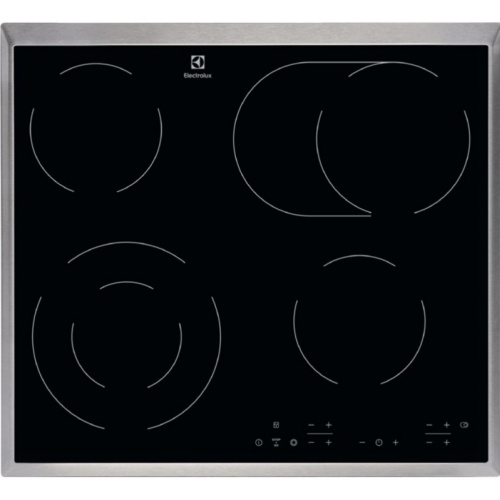 Plita incorporabila Domino Electrolux EHF3920BOK, Vitroceramica, 2 zone gatit, 30 cm, Sticla neagra