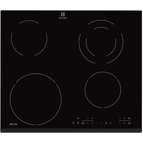 Plita incorporabila Domino Electrolux EHF3920BOK, Vitroceramica, 2 zone gatit, 30 cm, Sticla neagra