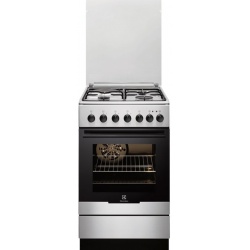 Aragaz mixt Electrolux EKM51351OX, 4 Arzatoare gaz, Cuptor electric, Grill, 50 cm, Inox
