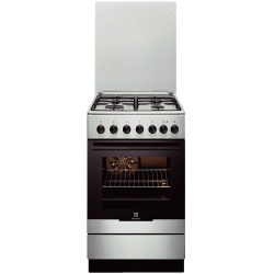 Aragaz mixt Electrolux EKK52550OX, 4 Arzatoare gaz, Cuptor electric, Aprindere integrata, Grill, Clasa A-10%, 50 cm, Inox