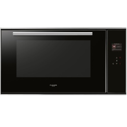 Cuptor incorporabil Fulgor Milano FCO 9013 TM BK , 90 cm, cuptor multifunctional electric, booster, sticla neagra