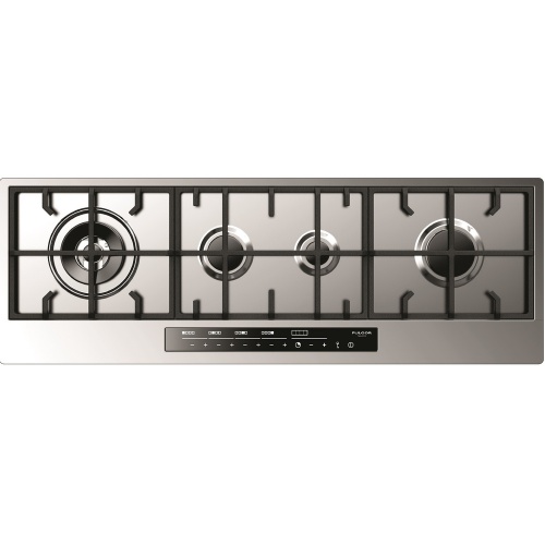 Aragaz Tecnogas P1X66M4VC, 60 cm, gaz, 4 arzatoare, grill, otel inoxidabil