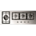 Plita incorporabila Fulgor Milano, QH 1124 G WK X, 112 cm, plita gaz, 4 arzatoare, sistem Stop-Gaz, butoane otel, sticla inox