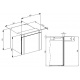 Aragaz Lofra RBI66MFT/CI, 60x60 cm, gaz, 4 arzatoare, grill, aprindere electronica, timer, crem