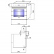 Aragaz Lofra RBI66MFT/CI, 60x60 cm, gaz, 4 arzatoare, grill, aprindere electronica, timer, crem