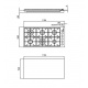 Plita incorporabila Foster Milano 7649000, instalare Q4, gaz, 108cm, 6 arzatoare, aprindere electrica, siguranta gaz, inox