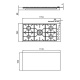 Plita incorporabila Foster Milano 7636000, instalare FT/FTS, gaz, 108cm, 5 arzatoare, aprindere electrica, siguranta gaz, inox
