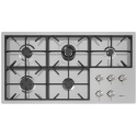 Aragaz Tecnogas P1X66M4VC, 60 cm, gaz, 4 arzatoare, grill, otel inoxidabil