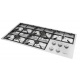 Plita incorporabila Foster Milano 7648000, instalare Q4, gaz, 108cm, 5 arzatoare, aprindere electrica, siguranta gaz, inox