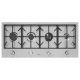 Aragaz Tecnogas P1X66M4VC, 60 cm, gaz, 4 arzatoare, grill, otel inoxidabil