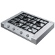 Aragaz Tecnogas P1X66M4VC, 60 cm, gaz, 4 arzatoare, grill, otel inoxidabil