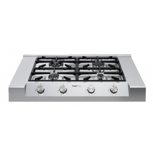 Aragaz Tecnogas P1X66M4VC, 60 cm, gaz, 4 arzatoare, grill, otel inoxidabil