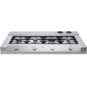 Aragaz Tecnogas P1X66M4VC, 60 cm, gaz, 4 arzatoare, grill, otel inoxidabil