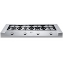 Aragaz Tecnogas P1X66M4VC, 60 cm, gaz, 4 arzatoare, grill, otel inoxidabil