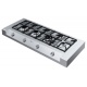 Aragaz Tecnogas P1X66M4VC, 60 cm, gaz, 4 arzatoare, grill, otel inoxidabil