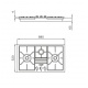 Plita incorporabila Foster S4000 7280032, instalare Q4, gaz ,89 cm, 3 arzatoare, aprindere electrica, siguranta gaz, inox