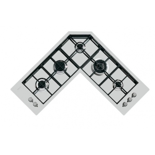 Aragaz Tecnogas P1X66M4VC, 60 cm, gaz, 4 arzatoare, grill, otel inoxidabil